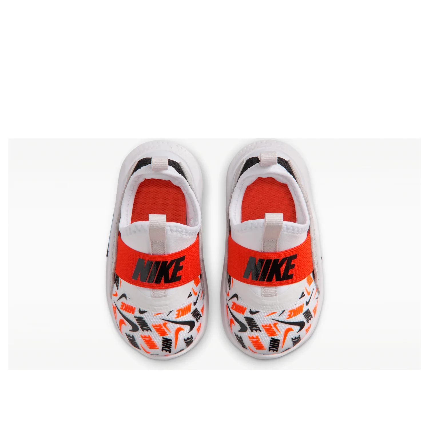 (TD) Кроссовки Nike Flex Runner 4 'White Safety Orange' — фото 4
