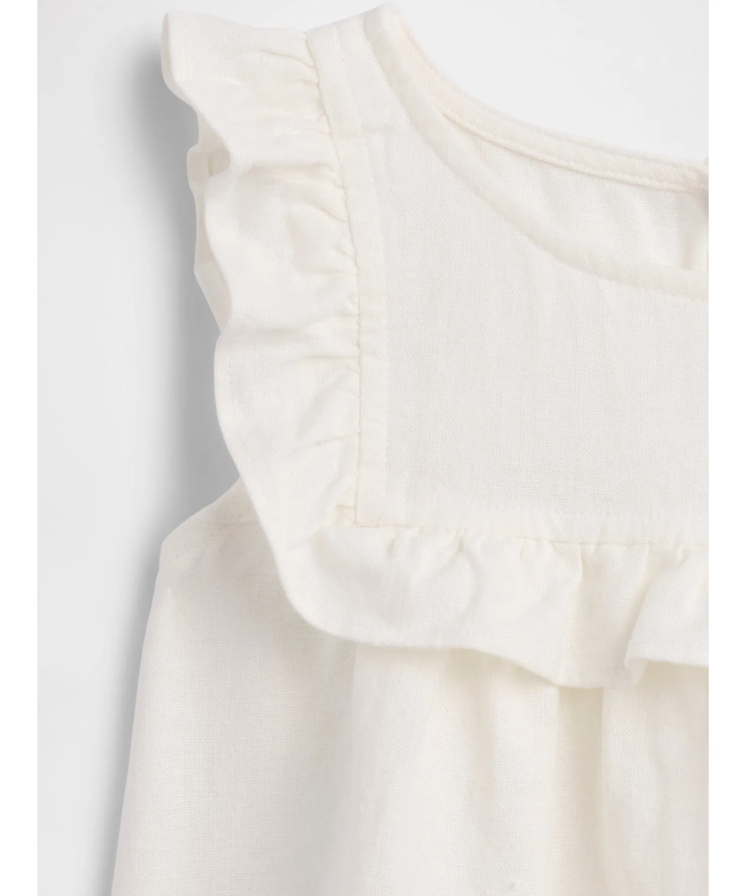 Детский топ GAP babyGap Linen Blend Ruffle Frill — фото 3