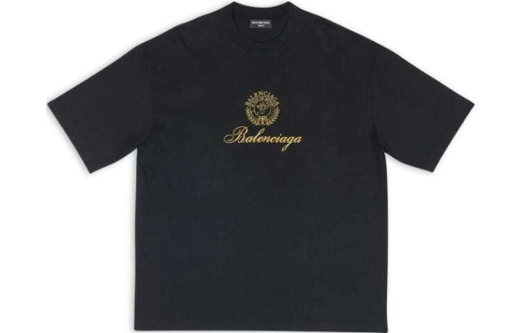 

Футболка мужская Balenciaga Qixi Crest, черный