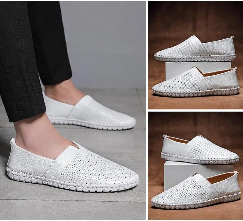 Лоферы повседневные, Large-Sized, Casual Shoes, белый SPKFHD — фото 3
