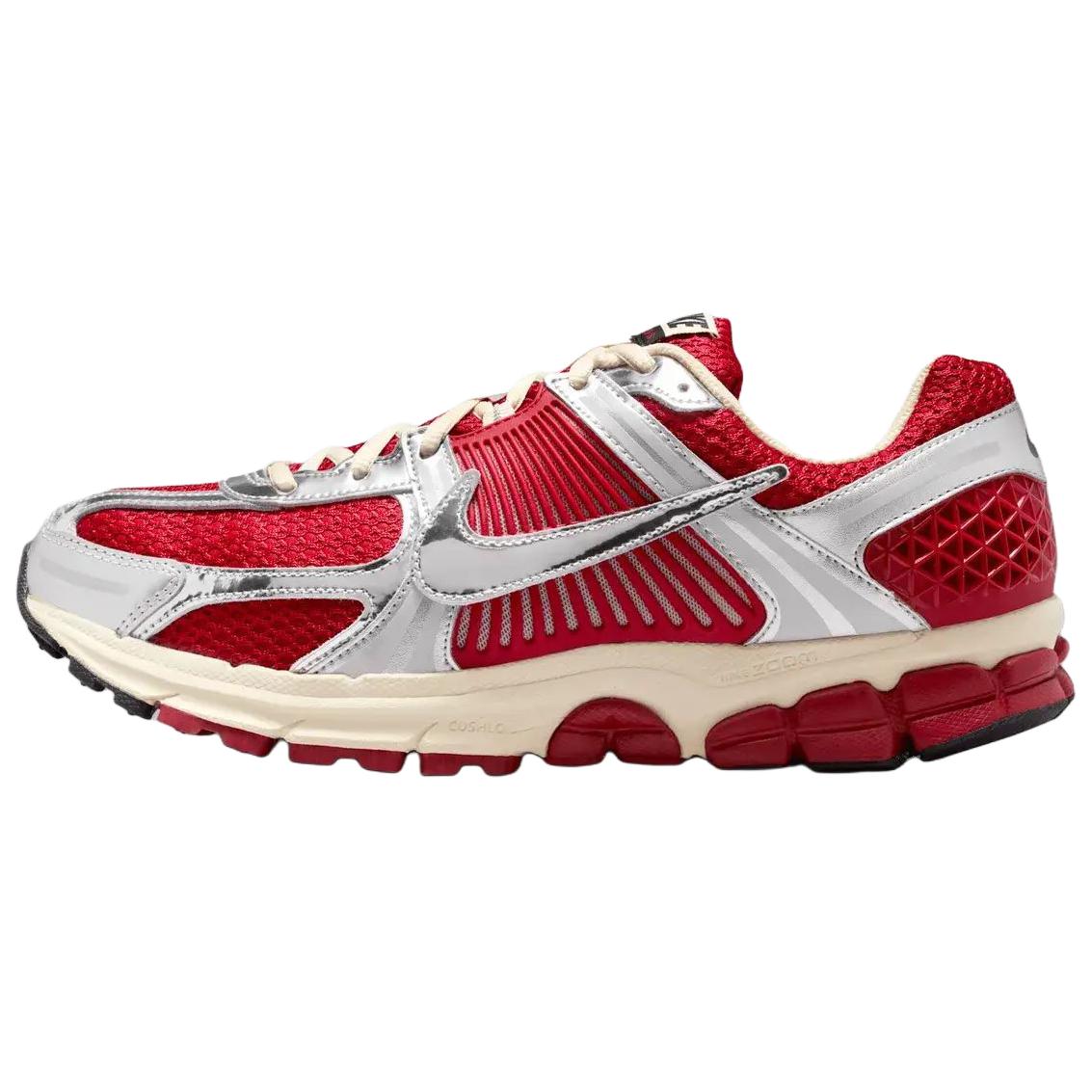 

Nike Кроссовки Zoom Vomero 5 для бега, унисекс, красные с серебристым рисунком