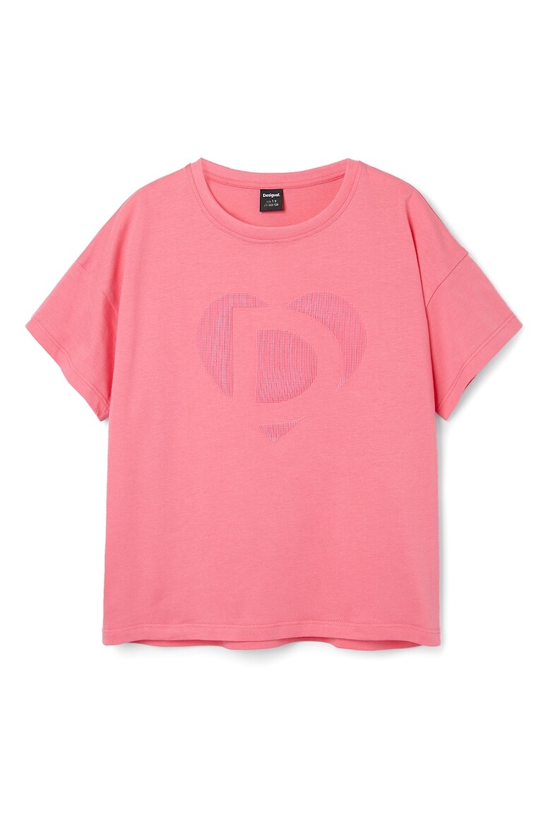 

Футболка с надписью Desigual, розовый