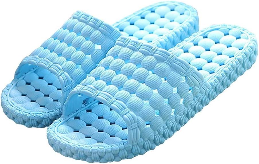 

Женские и мужские домашние шлепанцы Dayiss для ванной и душа, однотонные, слипоны, для бассейна, быстросохнущие, спортивные тапочки с мягкой подошвой, открытый носок, домашние тапочки, небесно-голубой