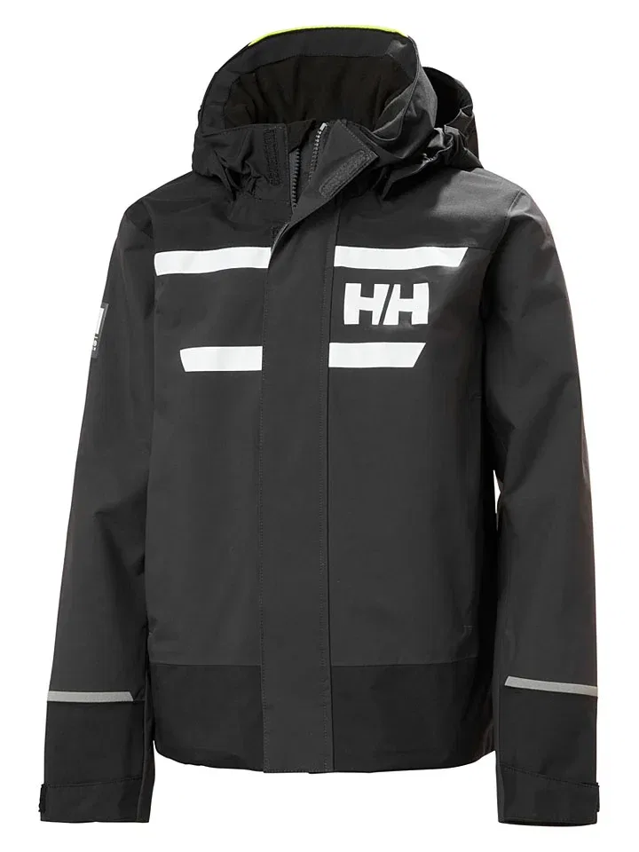 Дождевик детский с капюшоном Helly Hansen, черный