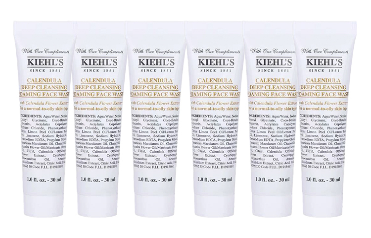 Гель-пена для очищения лица Kiehl's Calendula Deep Cleansing Foaming, 30 мл х 3 — фото 3