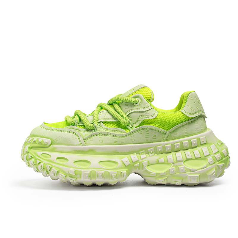 

Низкие массивные кроссовки мужские GNVA, Neon Green