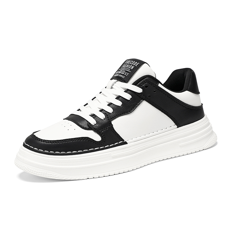 

TONYBEAR Непромокаемые поддерживающие низкие скейтерские кроссовки мужские - белый черный, цвет White Black