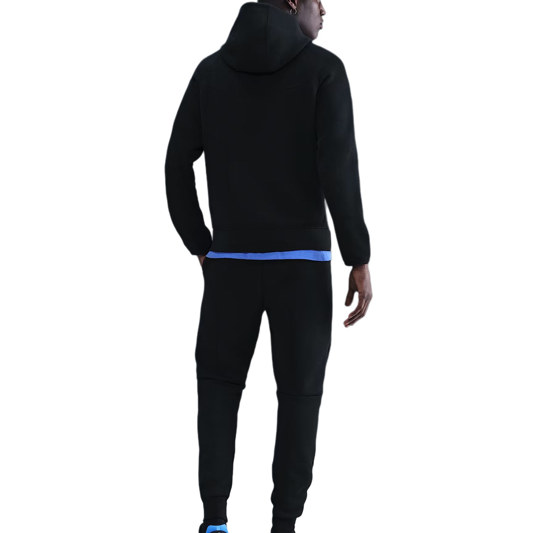 Мужская флисовая куртка Chelsea Fc Tech Windrunner Total 90 с полной застежкой-молнией Nike, черный/серебристый — фото 2