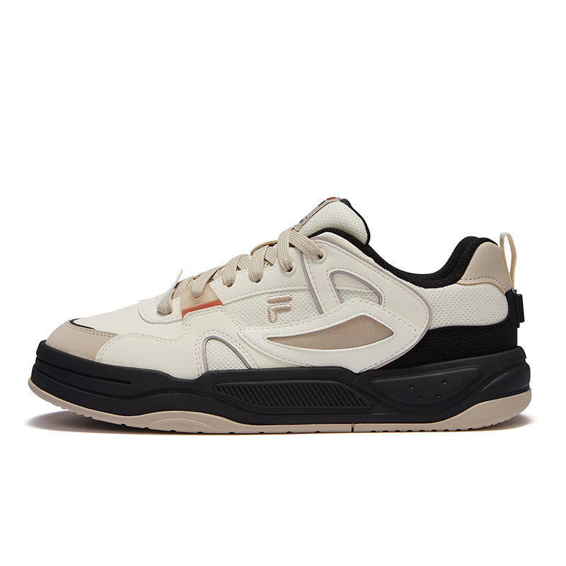 

FILA FUSION Износостойкие низкие кроссовки для скейтбординга мужские Цементный коричневый, Античный белый/Бетонный коричневый