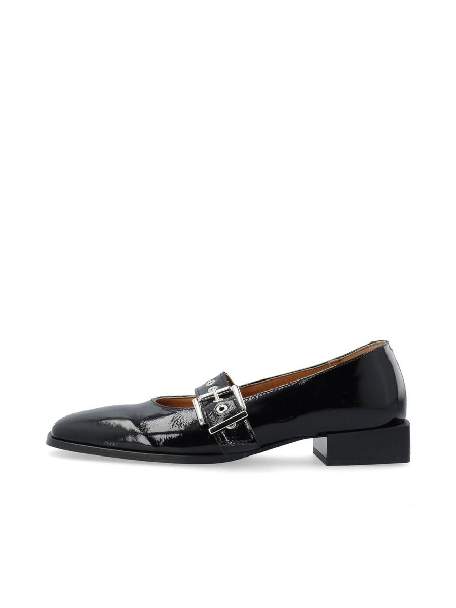 Балетки с ремешком Bianco, Black