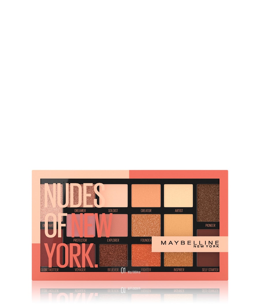 

Палитра теней для век Maybelline Nudes Of New York, 18g
