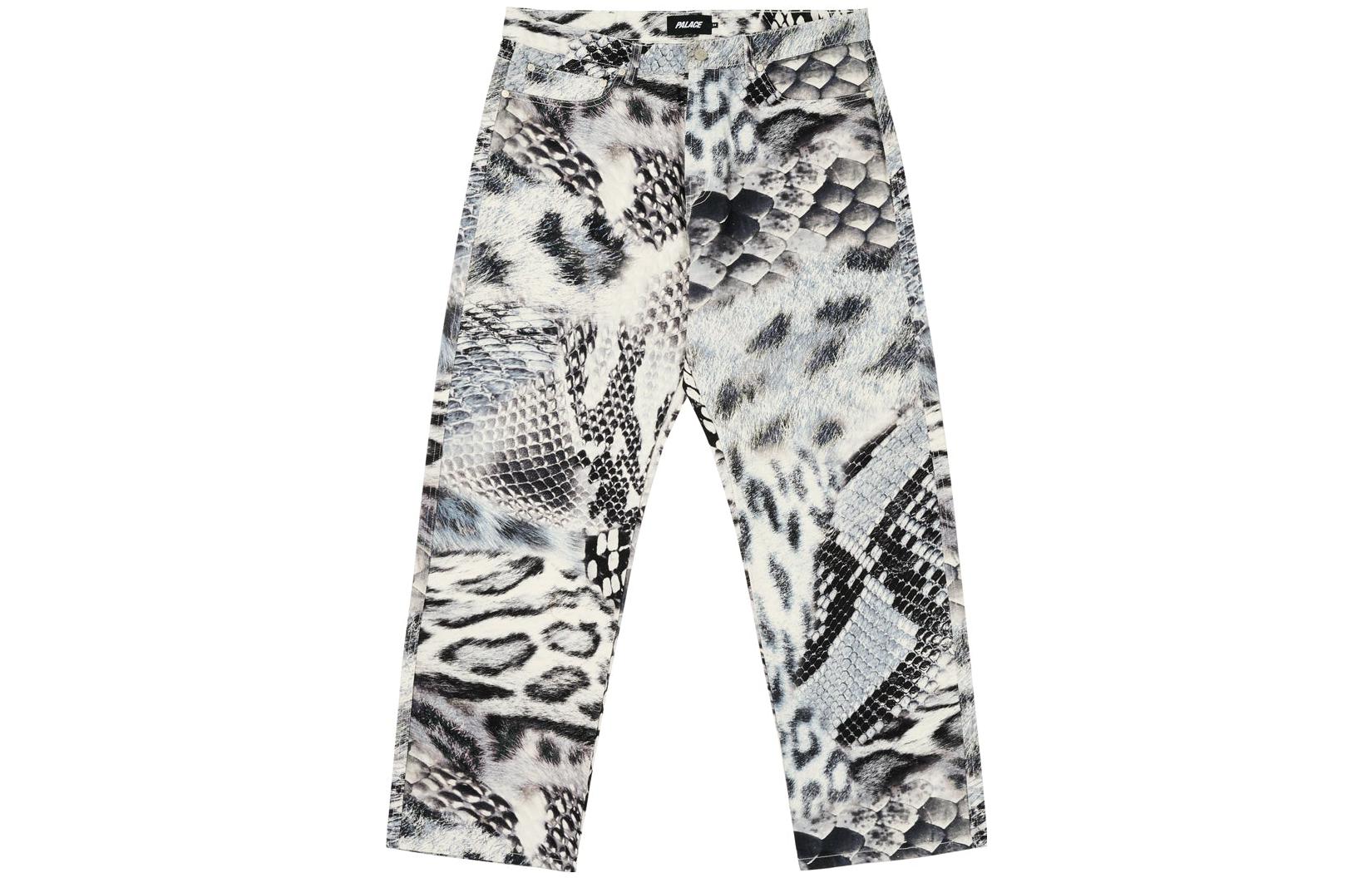 

Джинсы с принтом Animal Print PALACE, серые