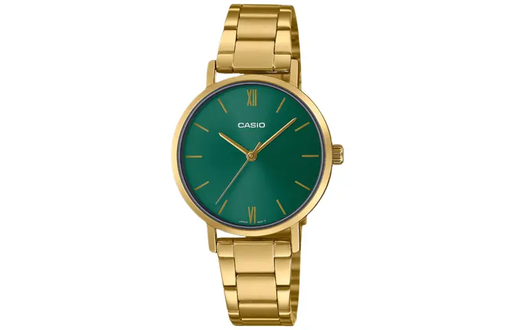 

CASIO Часы Women's Standard Series Green Watch LTP-VT02G-3A, Green Dial