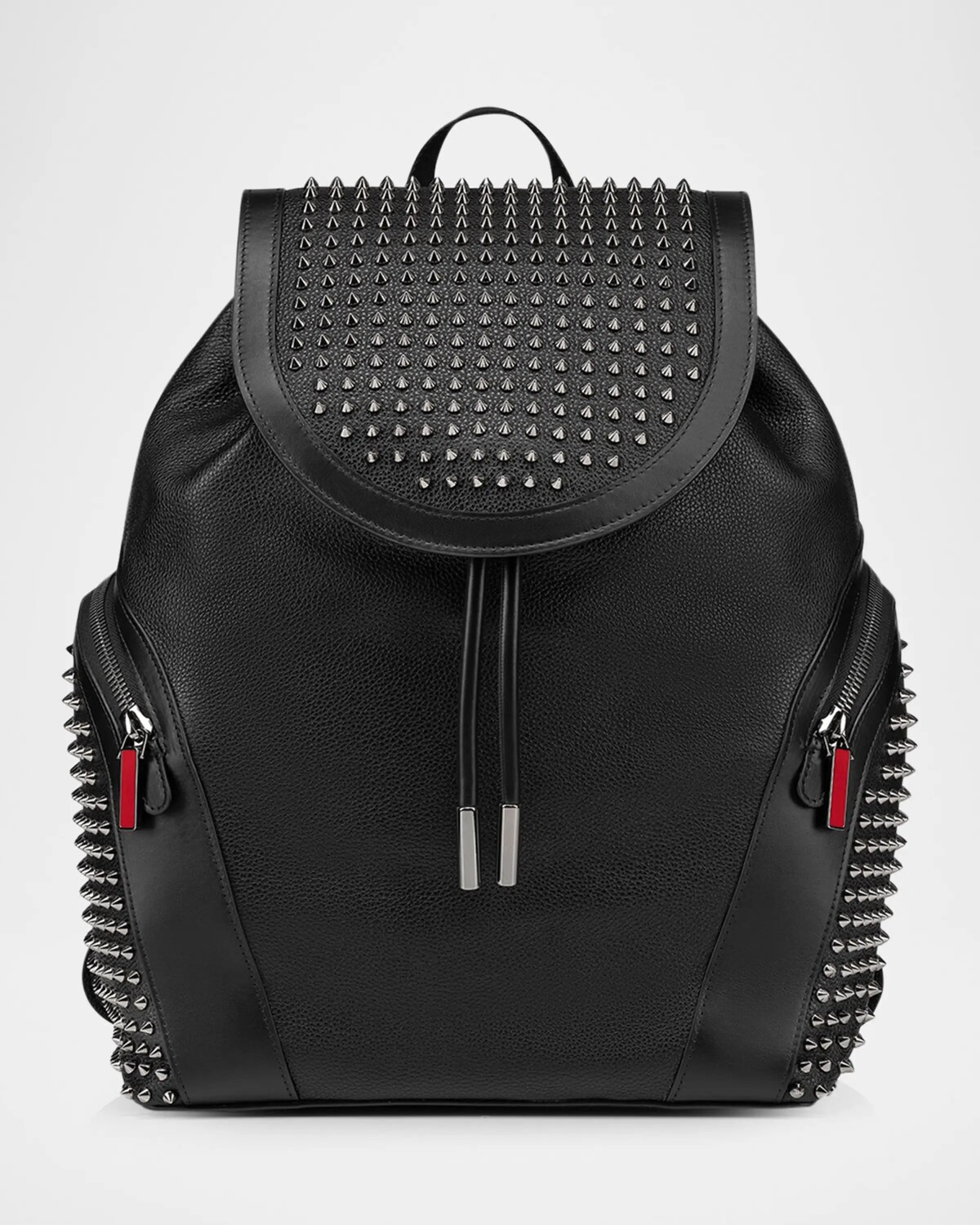 

Мужской кожаный рюкзак Funky Spikes Christian Louboutin, цвет B078 Black Gun Metal