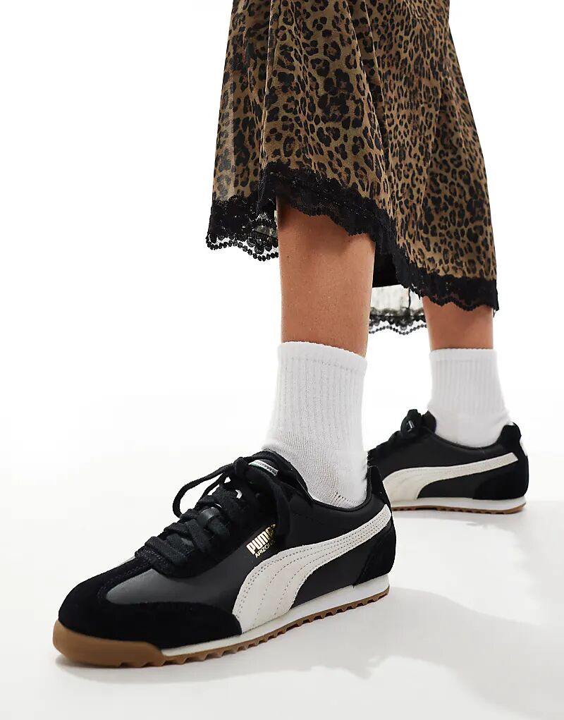 Кроссовки Puma Arizona Nylon в черно-белом цвете
