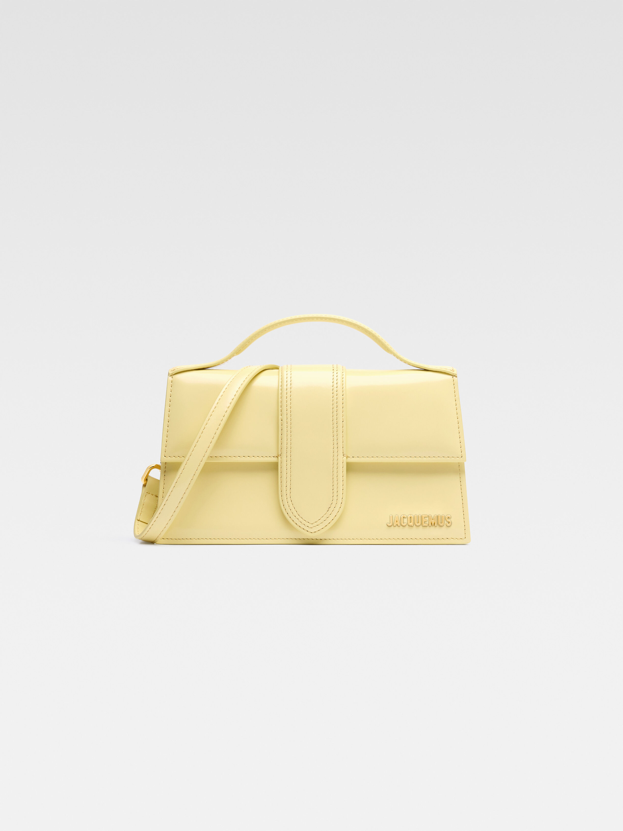 

Большая сумка с клапаном JACQUEMUS The large Bambino, желтый