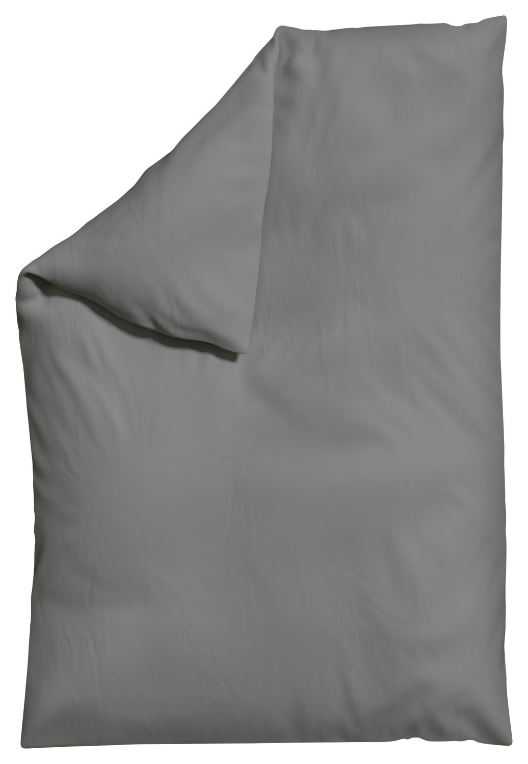 

Пододеяльник Schlafgut, 135-140x200 см, серый