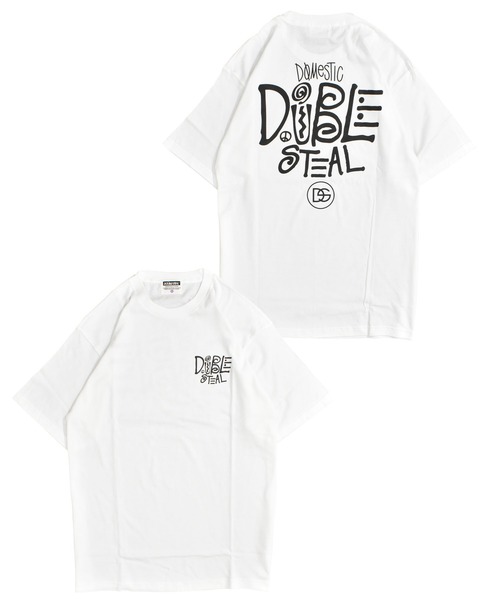 

Футболка с племенным принтом DOUBLE STEAL, белая