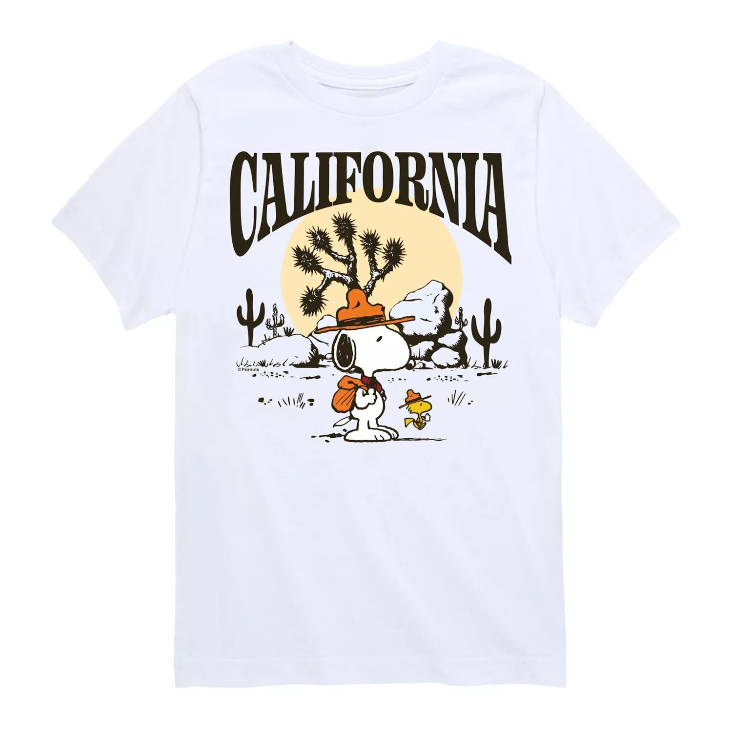 

Футболка с рисунком Peanuts California для мальчиков 8–20 лет Licensed Character, белый