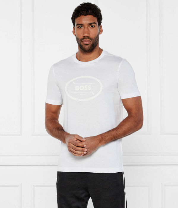 

Логотип футболки наследие Regular fit Boss Green, белый