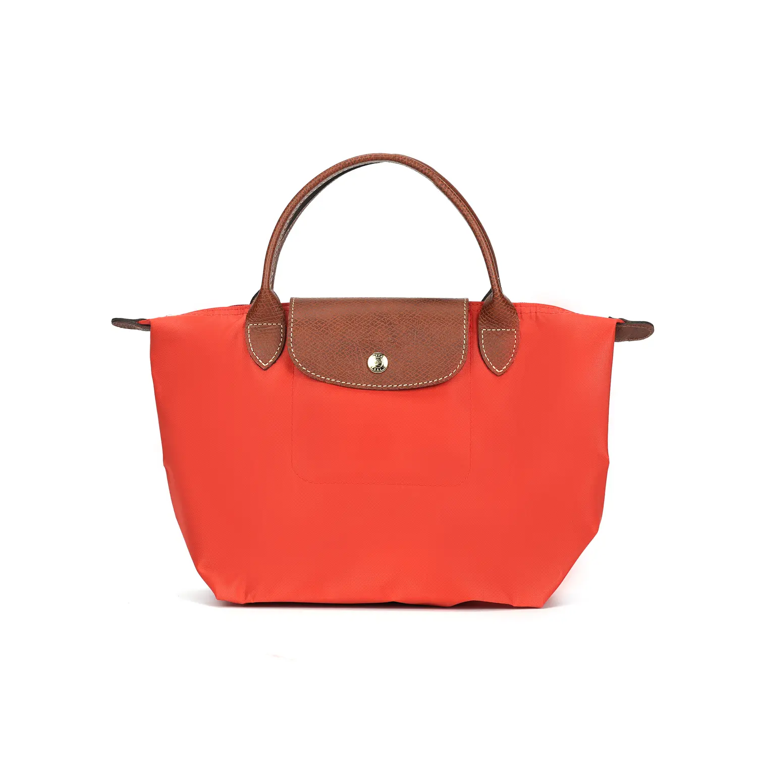 

LONGCHAMP Сумка-пельмень из переработанного холста малого размера женская томатно-красная