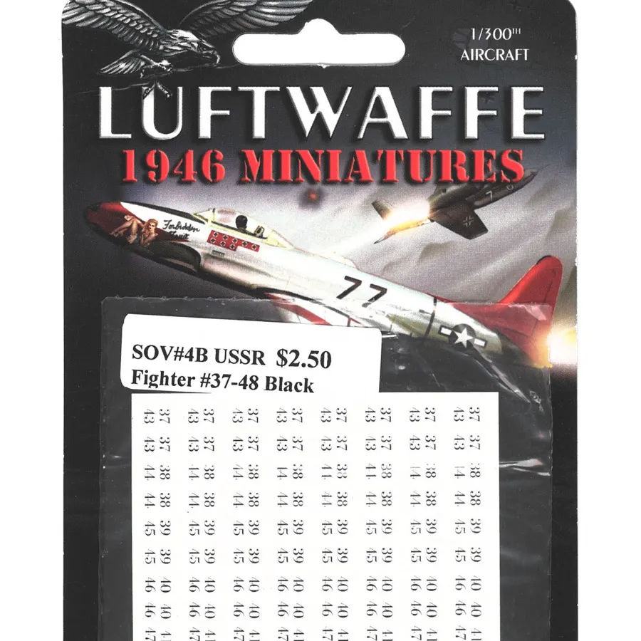 

СССР — цифры истребителя №37–48, черные., Decals - Blue Sky