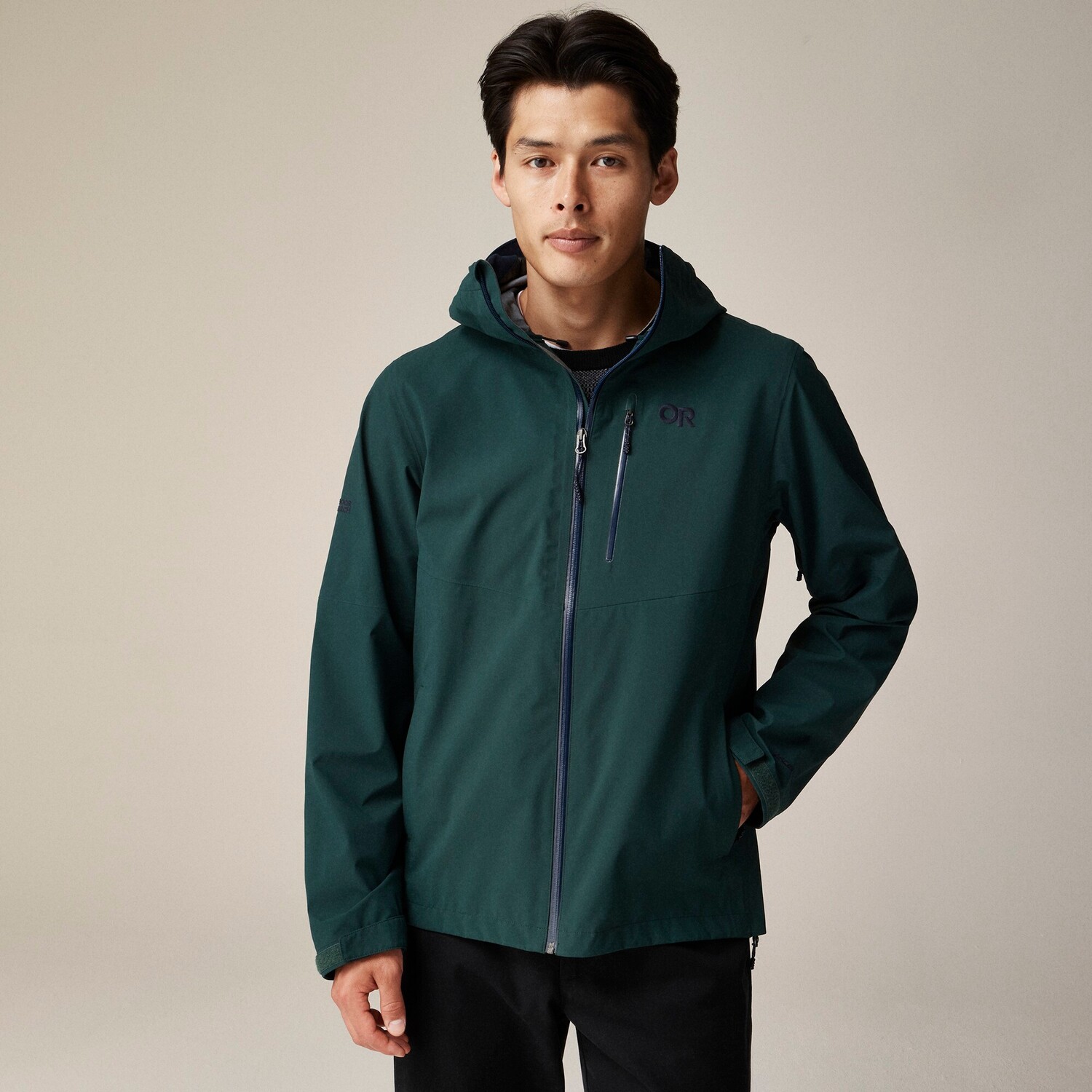 

Куртка-Дождевик Outdoor Research x Foray II J.Crew, зеленый