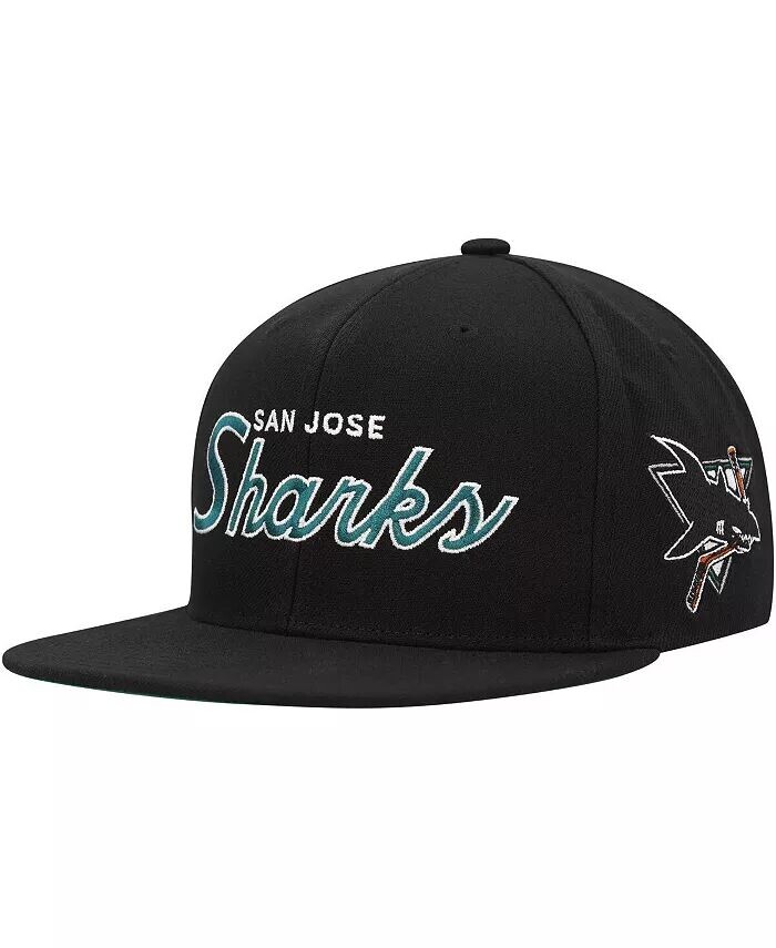 

Мужская черная бейсболка San Jose Sharks Core Team Script 2.0 Snapback Mitchell & Ness