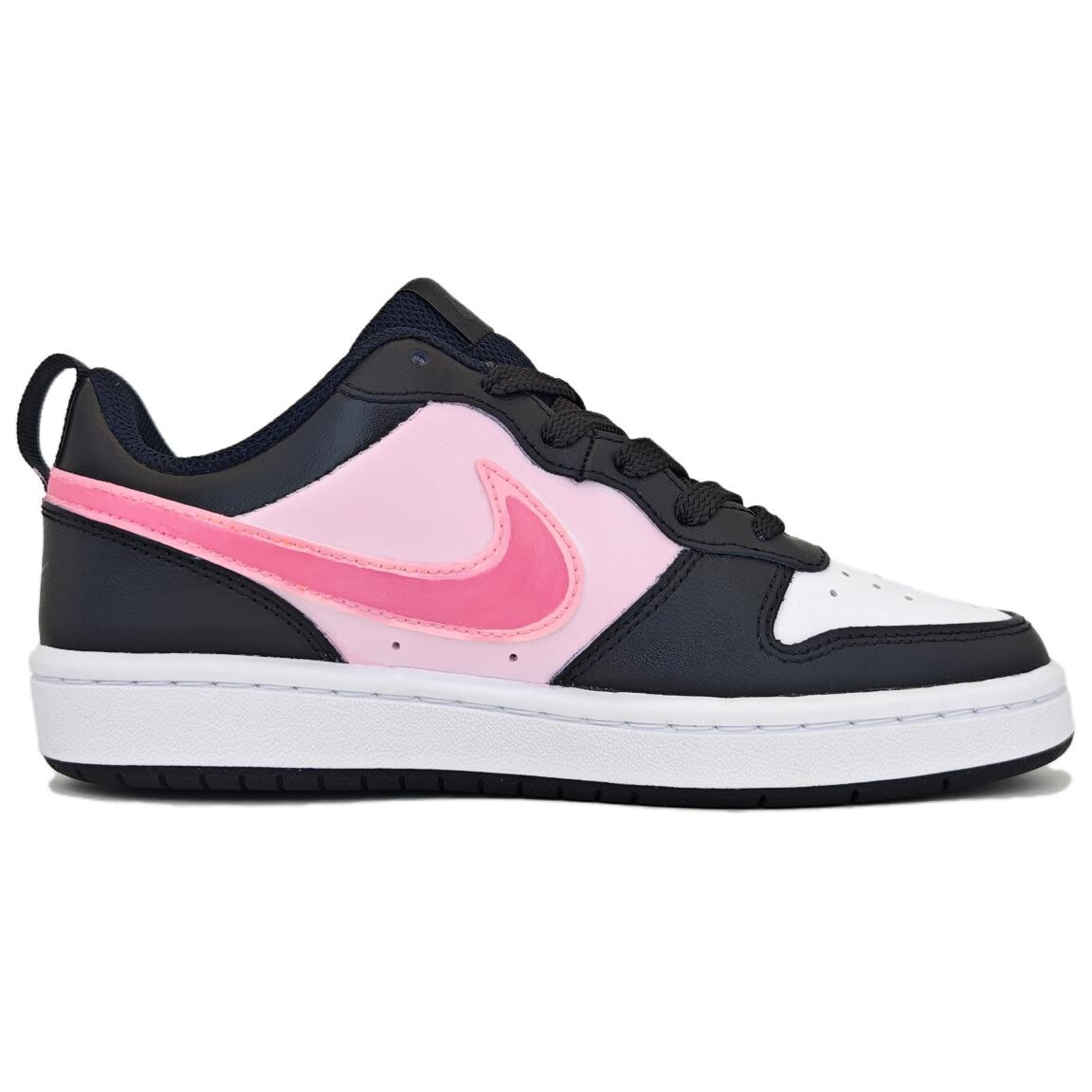 

Кроссовки Nike Court Borough Skateboarding Shoes Women's Low-top White/black/pink, цвет Heartbeat Peach