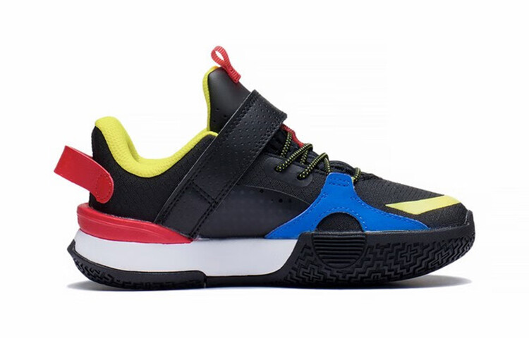 Баскетбольные кроссовки All City 10 Kids PS Low-top черные/новые французские синие Lining Young — фото 2