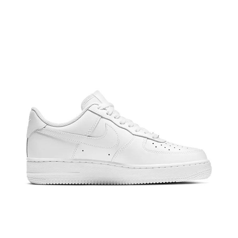Nike Air Force 1 устойчивые к истиранию дышащие детские скейтбординг кроссовки pure white — фото 4