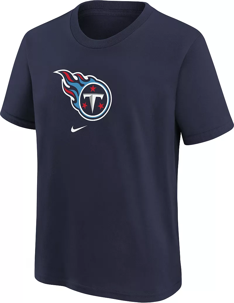 

Темно-синяя хлопковая футболка с логотипом Nike Youth Tennessee Titans