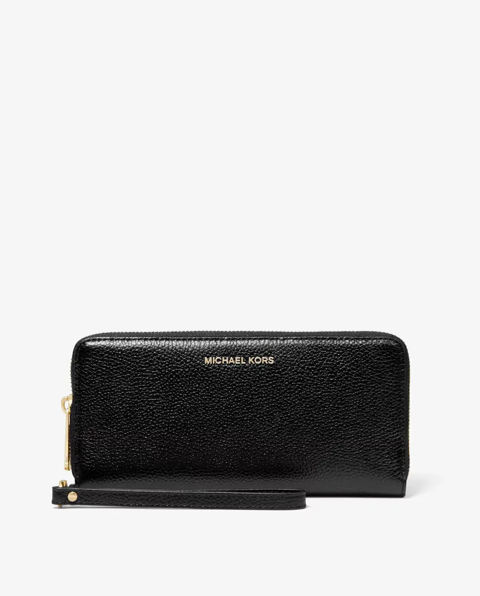 

Женский кошелек из зернистой кожи с ремешком Michael Michael Kors, черный