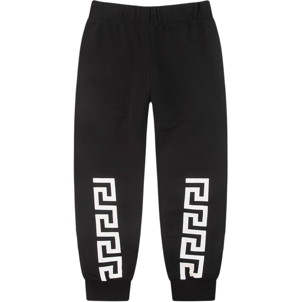 

Детские вязаные спортивные штаны VERSACE, черный