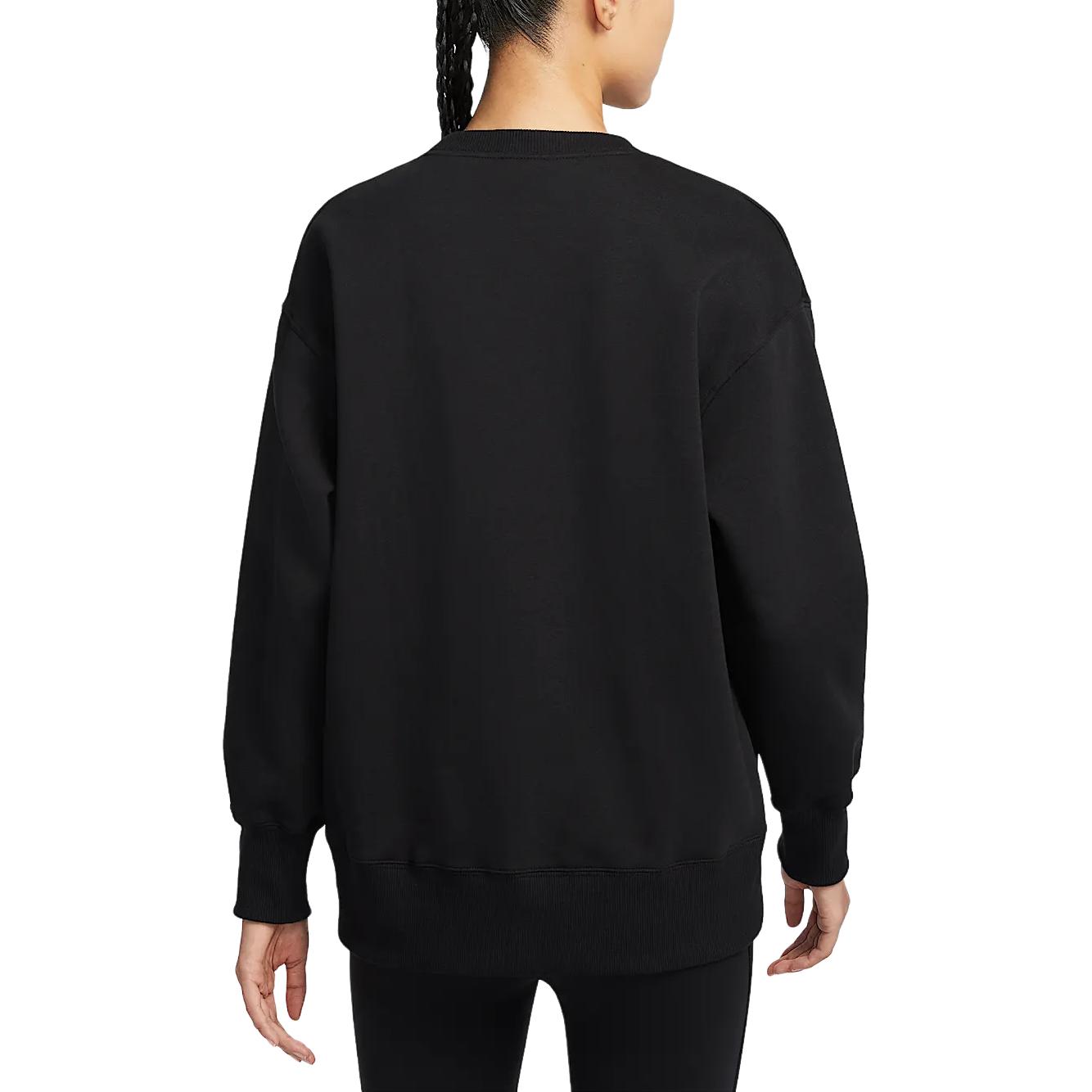 Спортивный свитшот Phoenix Fleece FW24 женский Black/Sail White Nike, черный/белый — фото 4