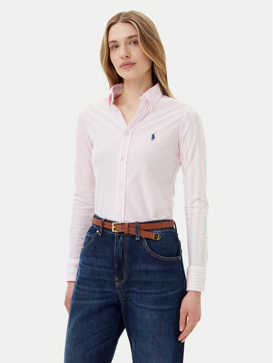 

Рубашка облегающего кроя 211965102001 Polo Ralph Lauren, розовый