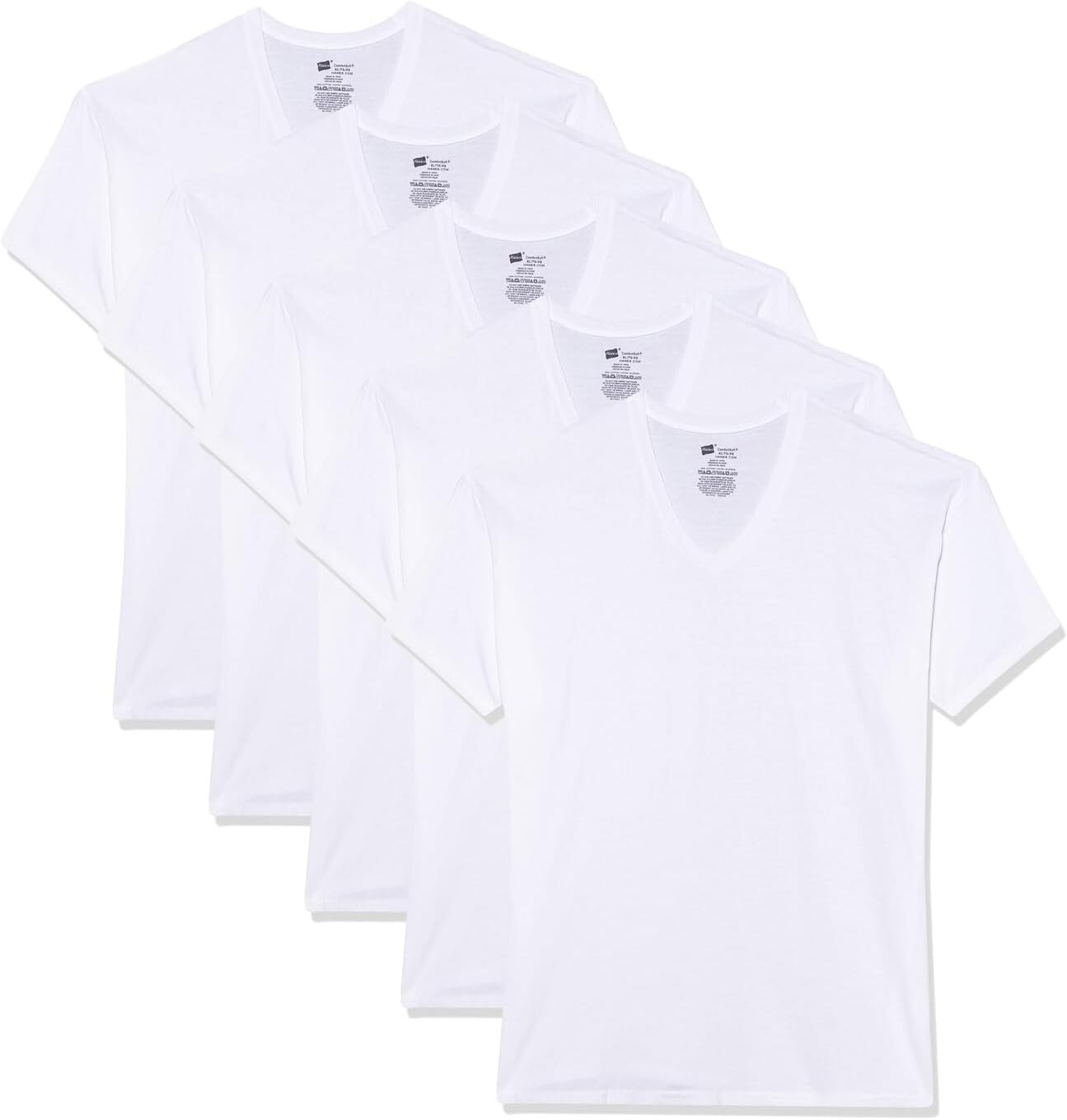 

Комплект маек Ultimate Comfortsoft с V-образным вырезом, 6 шт. Hanes, белый