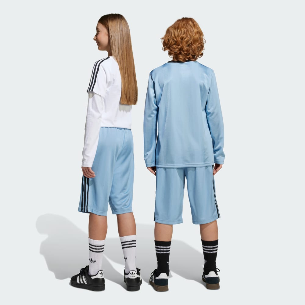 Спортивные шорты Adidas Soccer Shorts, цвет Ash Blue/Black — фото 2