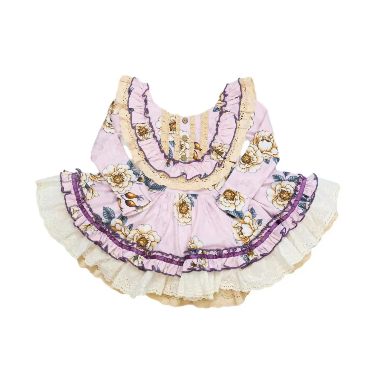 Be Girl Clothing Детское платье Beatrix фиолетового цвета — фото 3