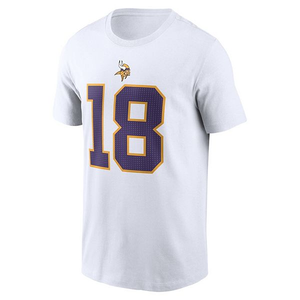Футболка Minnesota Vikings с именем и номером Джастина Джефферсона, белая Nike — фото 3