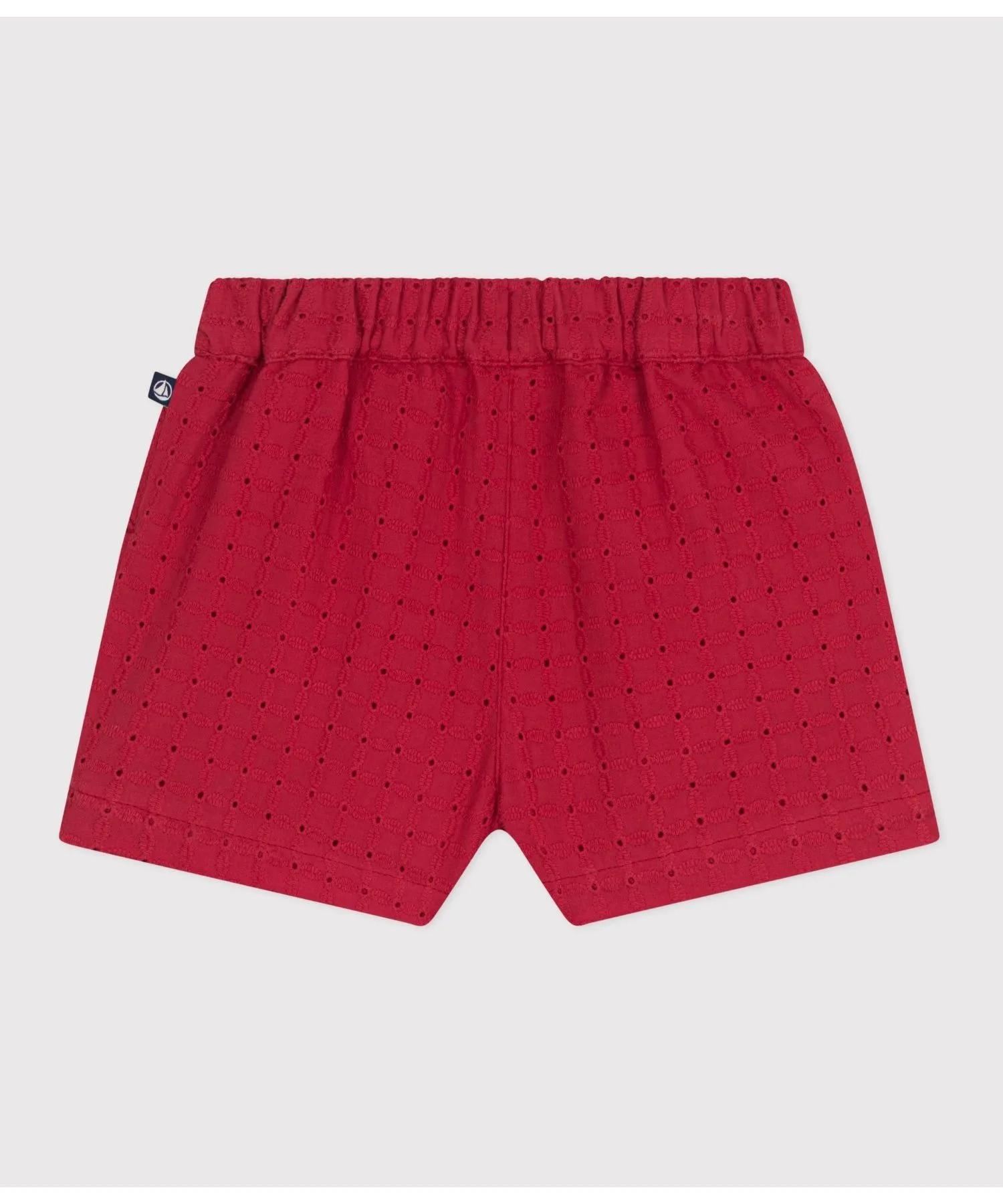 Детские шорты с цветочным принтом из поплина PETIT BATEAU красные — фото 2