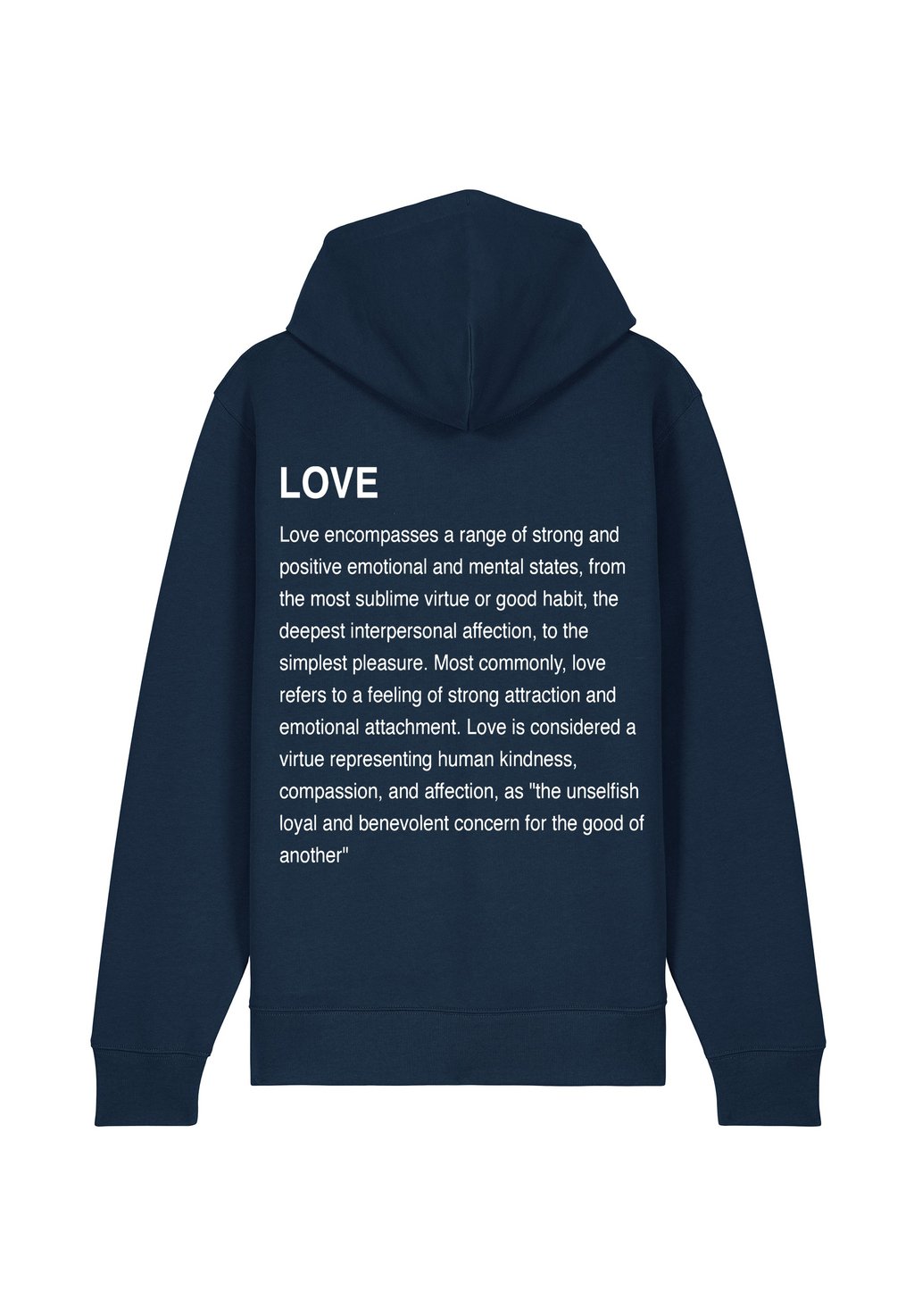 

Толстовка на молнии LOVE DEFINITION BACK PRINT Mira Paris, темно-синий