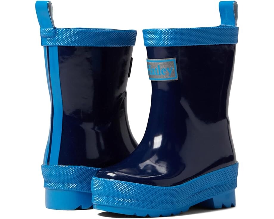 

Ботинки Hatley Shiny Rain Boots, темно-синий