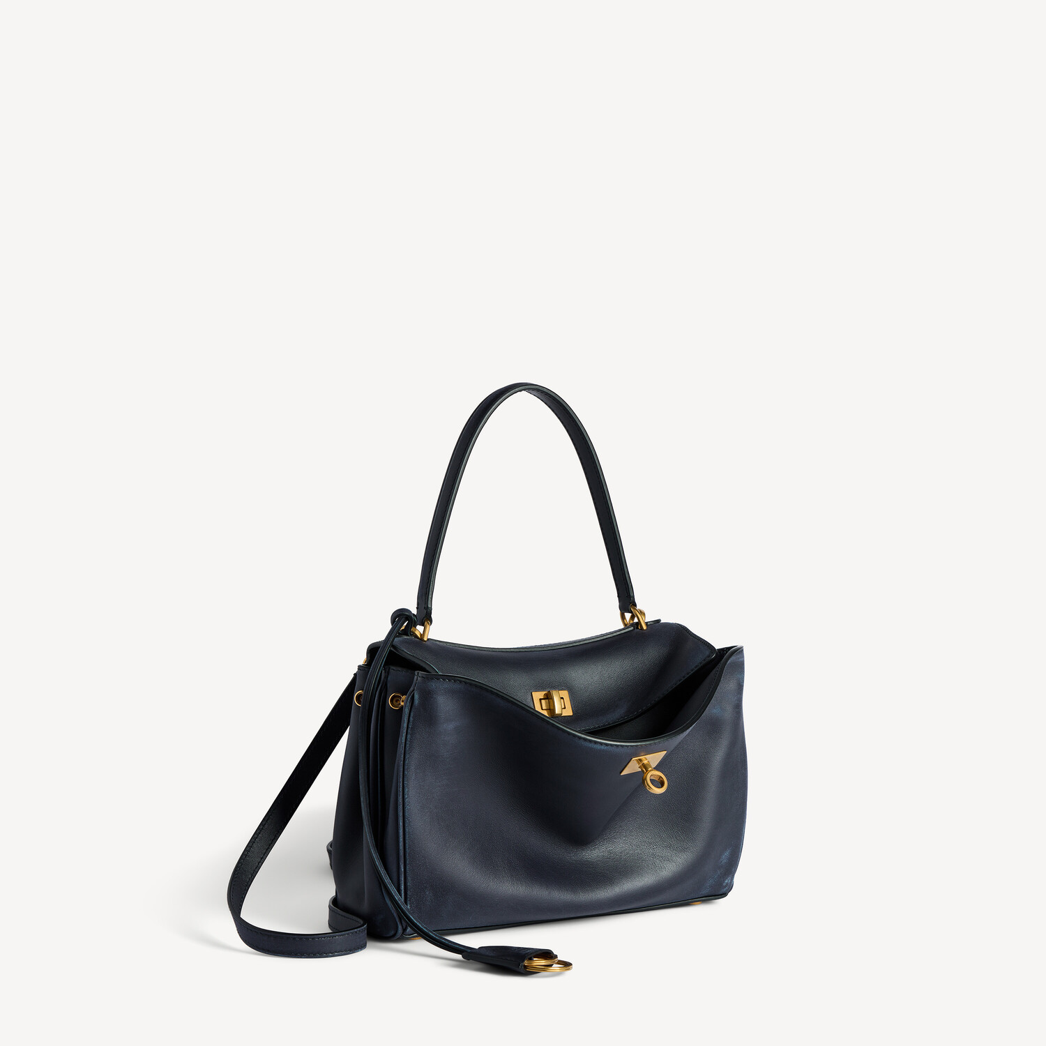 Женская сумка rodeo small в цвете морской синий BALENCIAGA, морской синий — фото 2