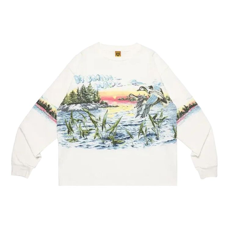 

Футболка с длинными рукавами Human Made Graphic, белый