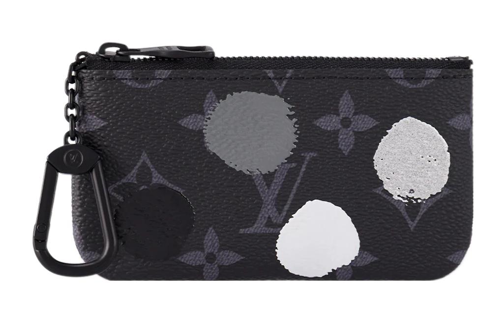 

LOUIS VUITTON Сумка-кошелек Yayoi Kusama Pochette Cle Monogram Eclipse Black/Silver