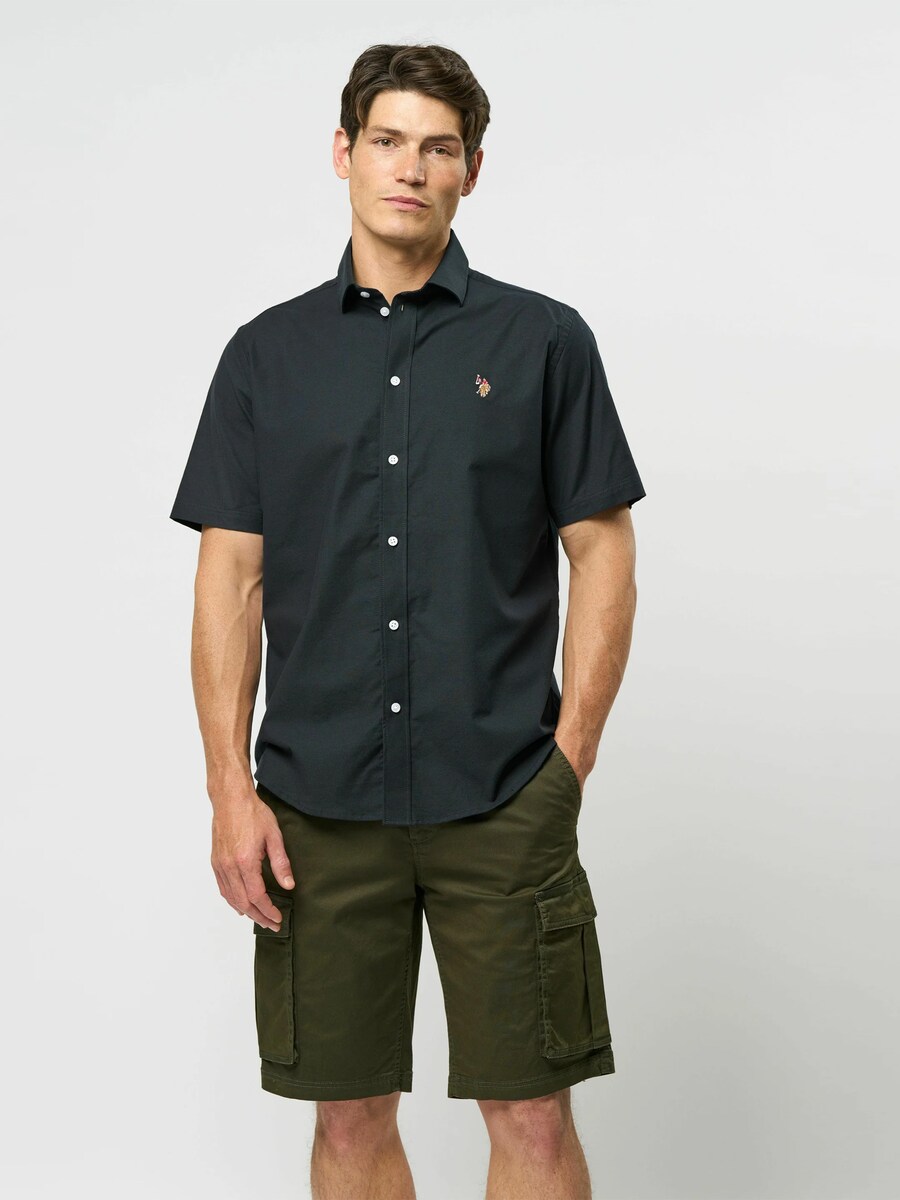 Рубашка на пуговицах классического кроя U.S. POLO ASSN. Natan, темно-синий — фото 3