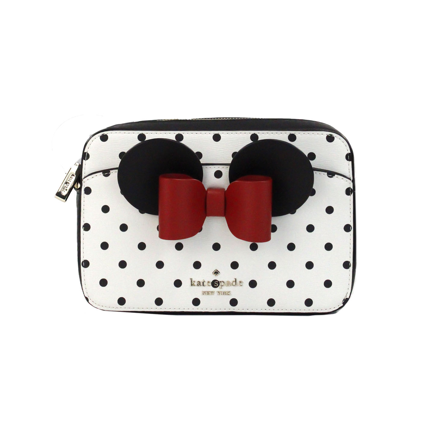 

Сумка для фотоаппарата через плечо из ПВХ с принтом в горошек Disney Minnie Mouse Kate Spade