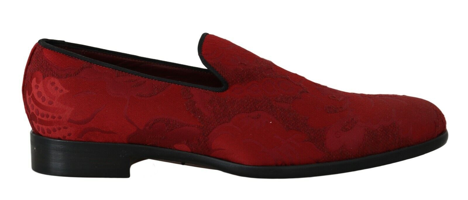 

Элегантные красные лоферы из смесового шелка Dolce & Gabbana