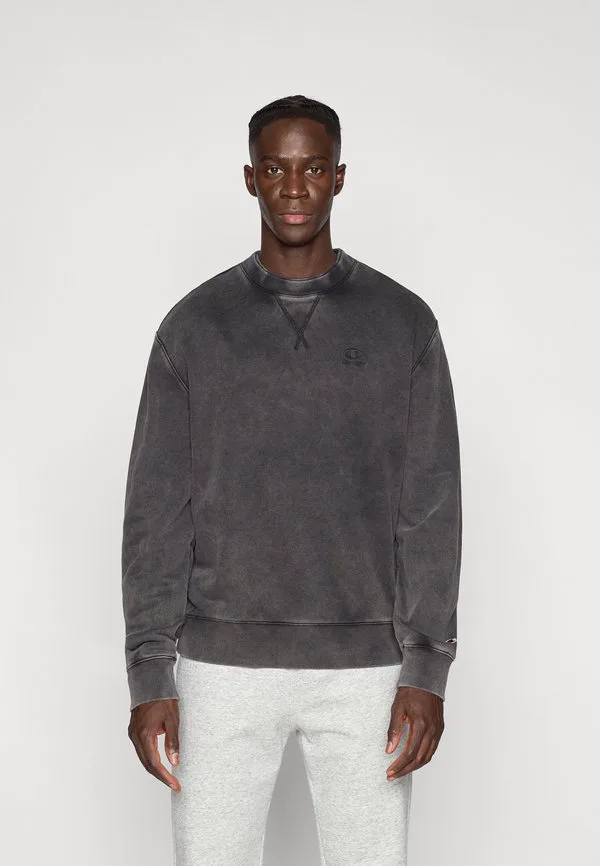 

Свитшот icons wash relax fit с круглым вырезом Champion, Black, Черный, Свитшот icons wash relax fit с круглым вырезом Champion, Black